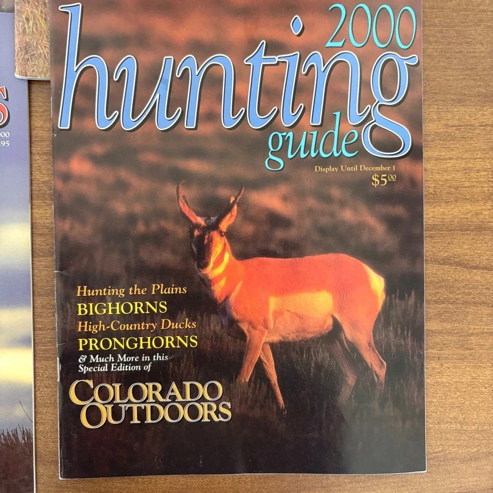 Vintage Colorado Outdoors Magazine 2000 Full Year Set&  Hunting Fishing Guides‎